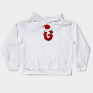 Letter G - Christmas Letter Kids Hoodie